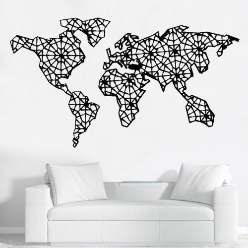 Carte Du Monde Déco Murale Precisionmetal