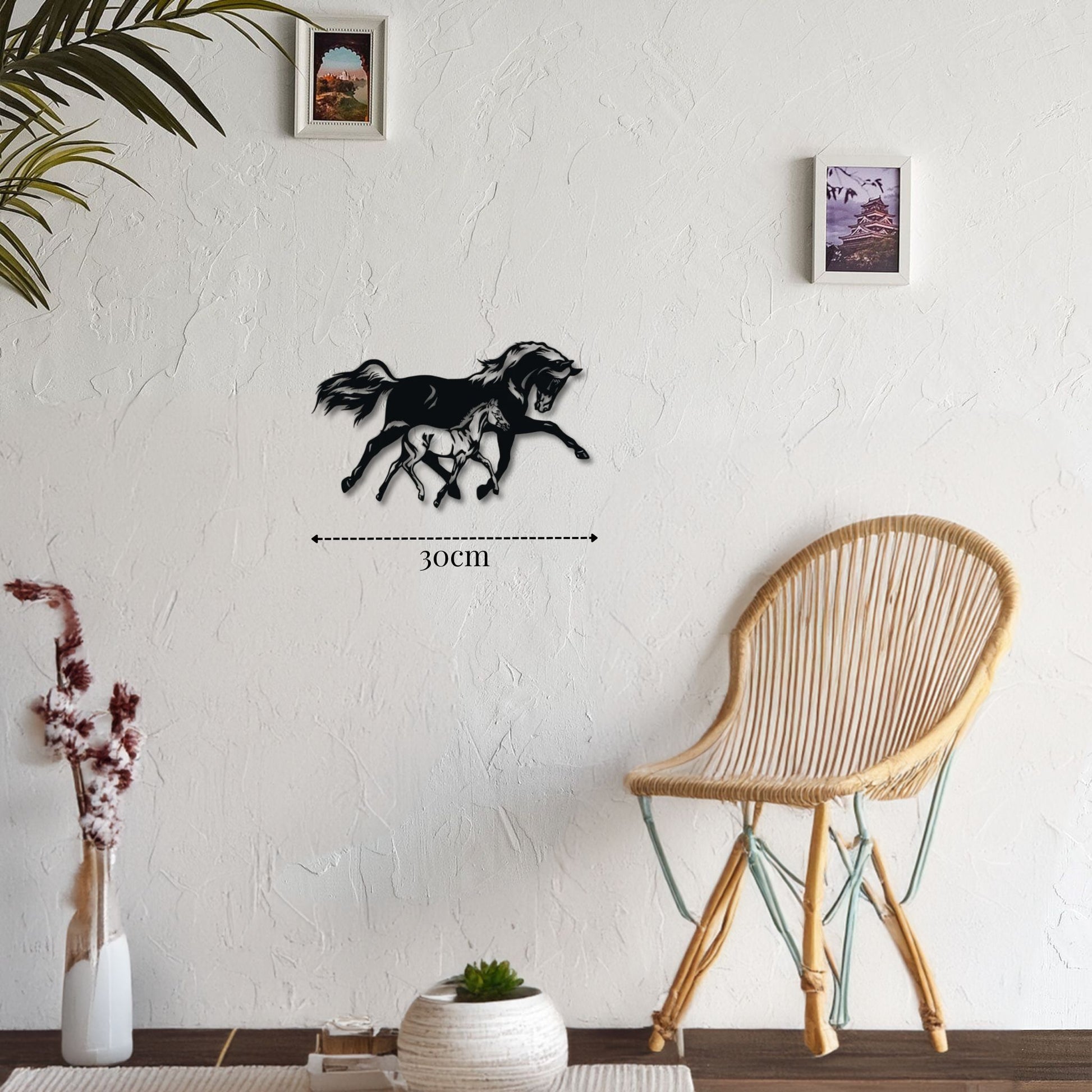 Petite décoration murale chevaux sauvages