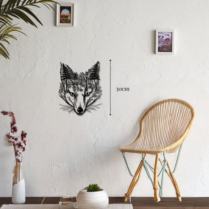 Petite décoration murale tête de renard