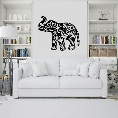 Déco Murale Éléphant Acier