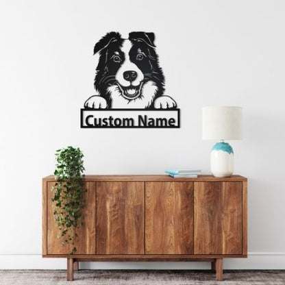 Plaque Chien Border Collie