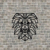 Tête Lion Géométrique Murale