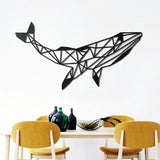 Baleine Géométrique en Métal