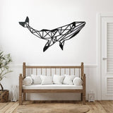 Baleine Géométrique Murale
