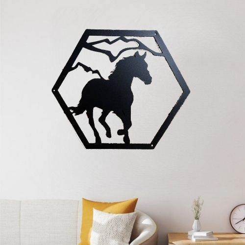 Déco Cheval Hexagonal