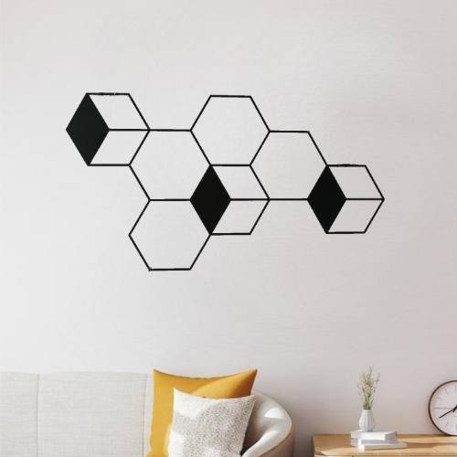 Déco Géométrique Hexagonal Mur