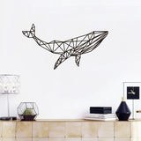 Décor Murale Baleine Géométrique