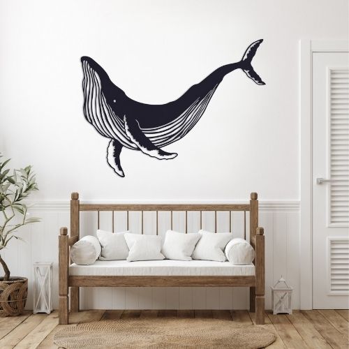 Oeuvre Murale en forme de Baleine